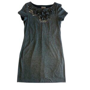 Women's Gray Muse Jersey Knit T-shirt Dress Size 4